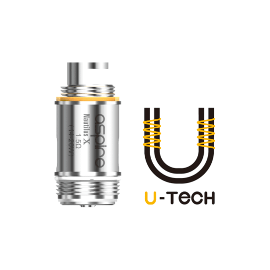 Aspire Nautilus X U-Tech Replacement E-Cigarette Coils (Pack of 5)