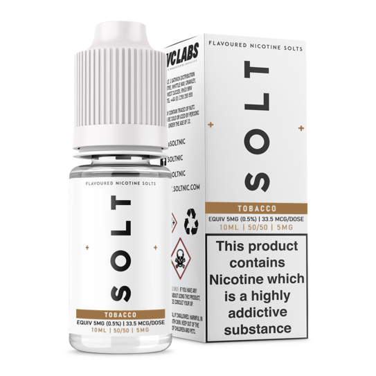 Solt E-Liquids - Tobacco 10ml Nic Salt E-Liquid